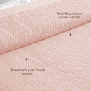 100% Cotton Blankets Herringbone Blankets