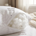 Threadmill Soft Bed Pillows | Down Alternative, Cooling Cotton Shell