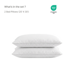 Threadmill Soft Bed Pillows | Down Alternative, Cooling Cotton Shell